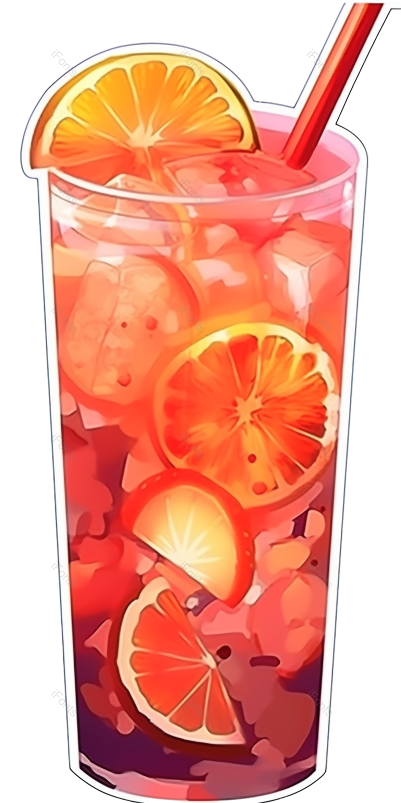 清新图片,夏天元素,插画PNG,水果免抠素材